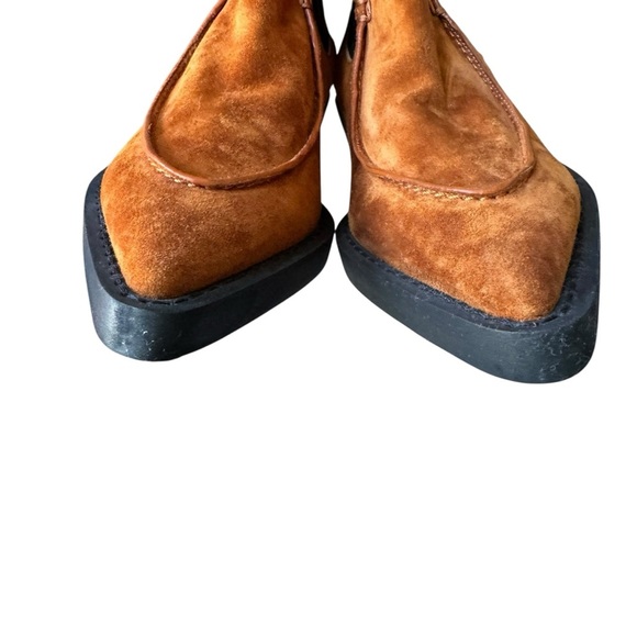 KHAITE- Charleston Suede Chelsea Booties Sz 7 - Picture 7 of 13